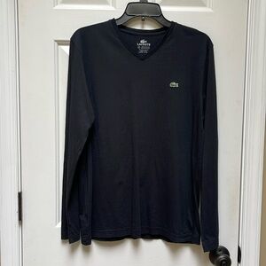 Lacoste V-Neck Long Sleeve T-Shirt